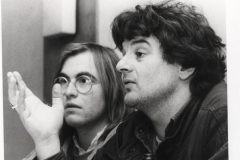 1983 Albrecht Kündiger mit Joschka Fischer in Kelkheim